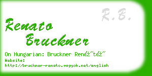 renato bruckner business card